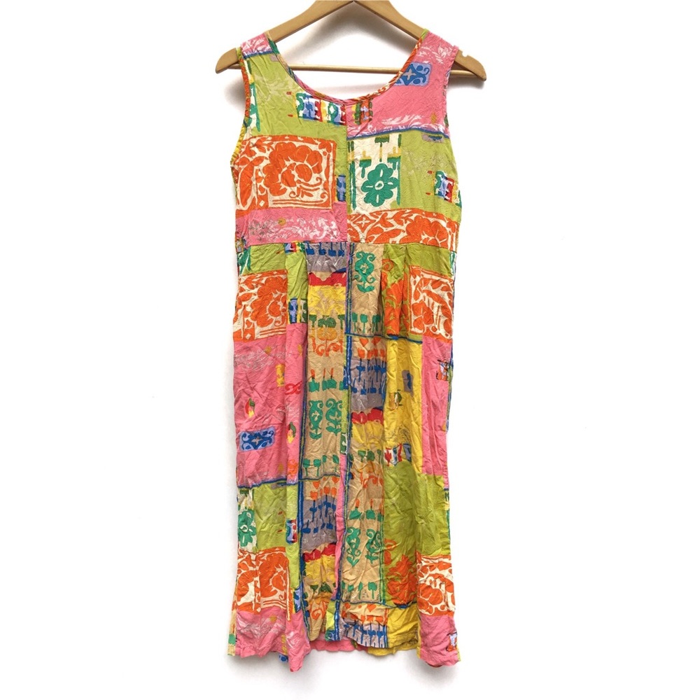 Jams World Colorful Bright Print Tank Dress - Picture 3 of 7